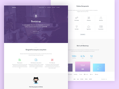 Bootstrap landing page redesign