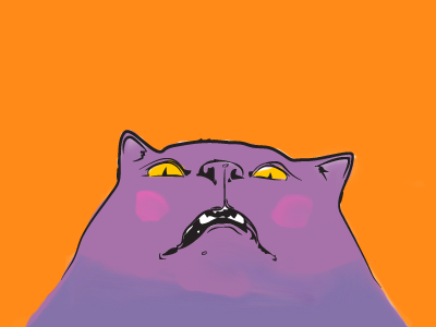 Kitty Vector v.2.0 cat face funny handsome meow silly vector