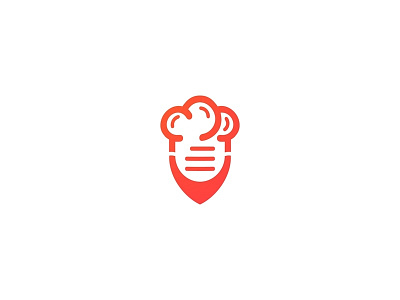 Cooking Pin cloud cooking icon logo pin text