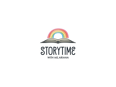 StoryTime book childbook kids logo rainbow story