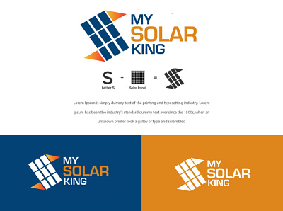 MY Solar King Logo brand branding design illustration logo vector