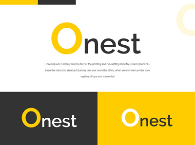 Onest Logo brand branding design graphic design illustration logo typography vector