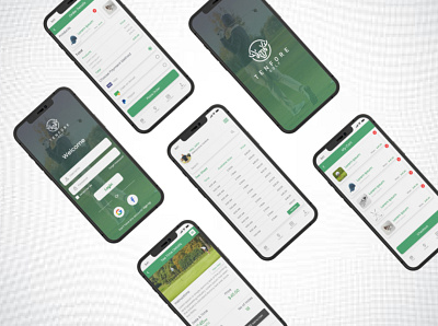 Golf Mobile App branding design graphic design ui ux