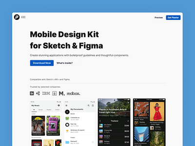 Plaster 2 - live on Product Hunt ✌ android components design design element figma ios material mobile product hunt sketch styleguide template ui ui kit ux website