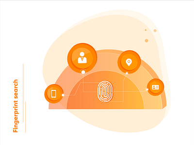 Fingerprint search - Tech illustration!