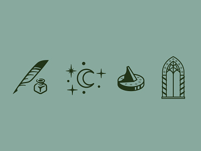 Quill and Ink Icon by Caleb Costelle on Dribbble