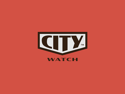 City Watch Logo clock logo time watch watches