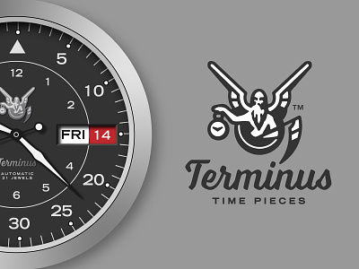 Terminus Time Pieces father time reaper time piece watch watch face