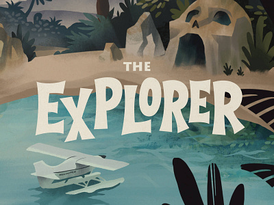 The Explorer Zine adventure badge fiction illustration island pulp zine