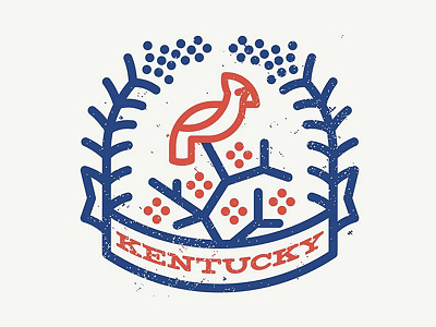 Kentucky america badge emblem kentucky lines