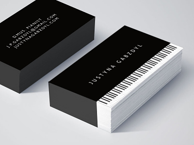 cards for a pianist business cards
