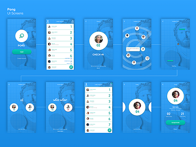 Pong Mobile App ios mobile design product design ui ux