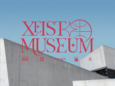 XEIST-MUSEUM basketball hand type logo museum type type art typography wordmark