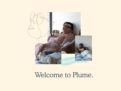 Plume branding healthcare illustration queer remote health story trans