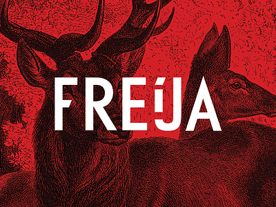 Freija logo red type
