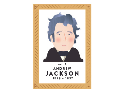 President Andrew Jackson digital illustration