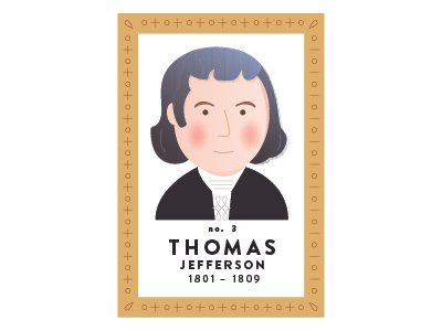 President Thomas Jefferson digital illustration
