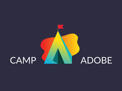 Logo Camp Adobe design illustration logotype visual identity