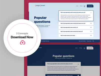 Frequently Asked Questions Concept adobe xd designconvert.io faq faq concept frequently asked concept frequently asked questions landing page uidesign uxdesign website website concept website design