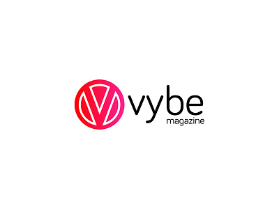 Vybe Magazine logo logotype magazine logo symbol