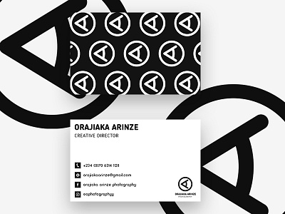 Business Card For Oaphotographyy brand idenity design branding business card pattern