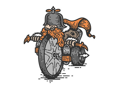 Handlebar Mustache beard bicycle bike chopper handlebar big wheel illustration motorcycle mustache tricycle trike