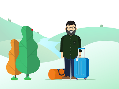 Ready to Travel illustration vector