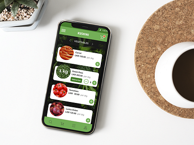 Vegetable Delivery Mobile Application app design ui design ux