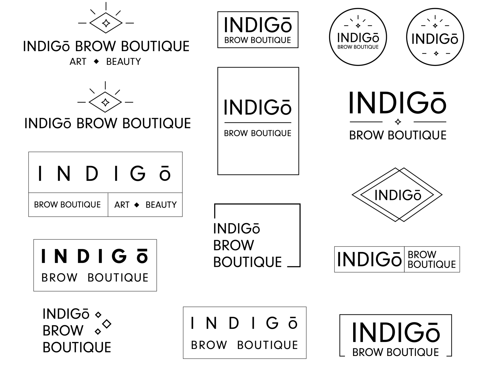 Indigo Brow Boutique Logo Ideas By Toria Karas On Dribbble