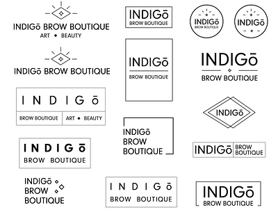 Indigo Brow Boutique Logo Ideas beauty beauty logo brows eyebrows logo logo design minimalism modern modern design modernism salon salon logo