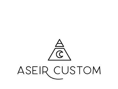 Aseir Custom Cosmetics aesthetics alchemy astrology cosmetics hair care logo moon peptides pyramid skin care