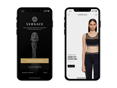 VERSACE SHOPPING ui 应用