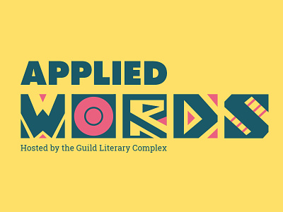Applied Words Logo art branding colorful logo pattern poster