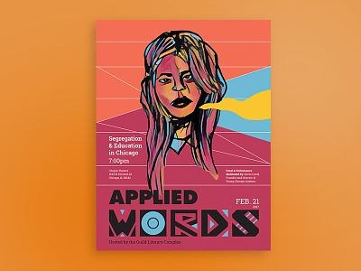 Applied Words // Feb. 2017 art education logo poster posterdesign typography women