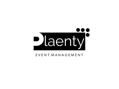 Event Management Company Logo black black white branding design dots event logo management plaenty