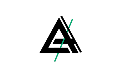 AH Logo black black white branding design flat graphics icon logo typography vector white
