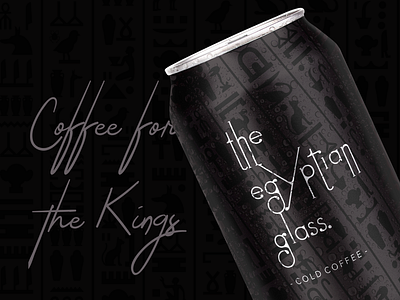 Egytian Glass Cold Coffee Beverage