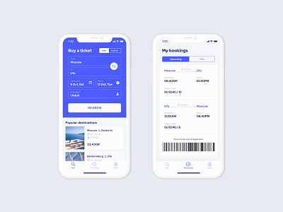 Booking tickets app