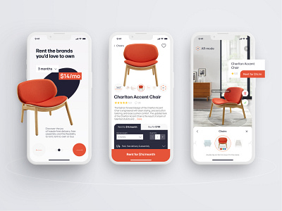 Furniture rental service app