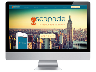 Escapade Homepage app clay cmu empire state escapade jackson mcandrews michigan new york nyc website
