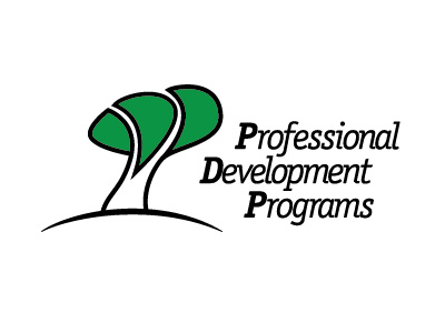 PDP Logo clay design development green logo mcandrews michigan pdp professional programs tree type