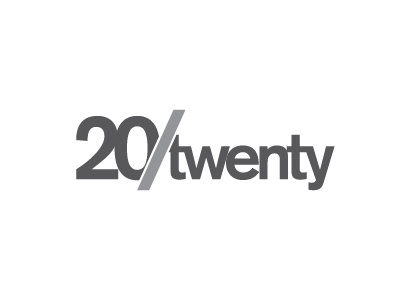 20/twenty logo 20 clay design identity logo mcandrews michigan twenty typography
