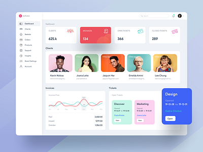 Dashboard Design blue branding clean clients creative dashboard dashboard ui design drawing icons illustration invoice landing product tickets typography ui user ux web