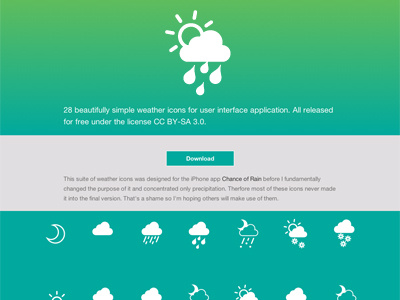 Weather Icons By Jamie Reynolds chance of rain icons weather