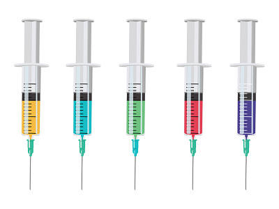 Vaccination Syringes illustration