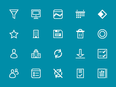 Icons set for BtoB software axel nemeth icons