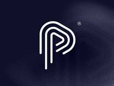 p-play branding logo minimalist art p play playsign