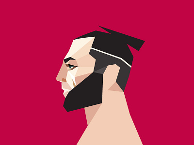 Samurai charachter character concept drawing illustration men portrait samurai vector