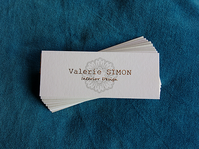 Interior designer business card