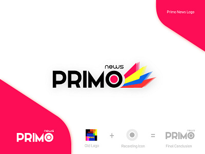 Primo News - Logo design brand branding design logo logo design media media logo news primo primo news primo news logo design website